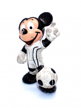 Micky Maus Figur im Fußball-Trikot von Bullyland